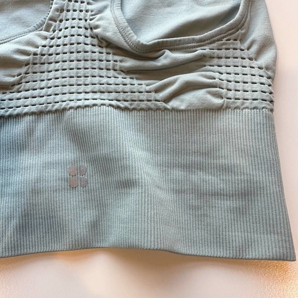 NEW Sweaty Betty Stamina Longline Sports Bra in Heath Green Size Small - Picture 5 of 9